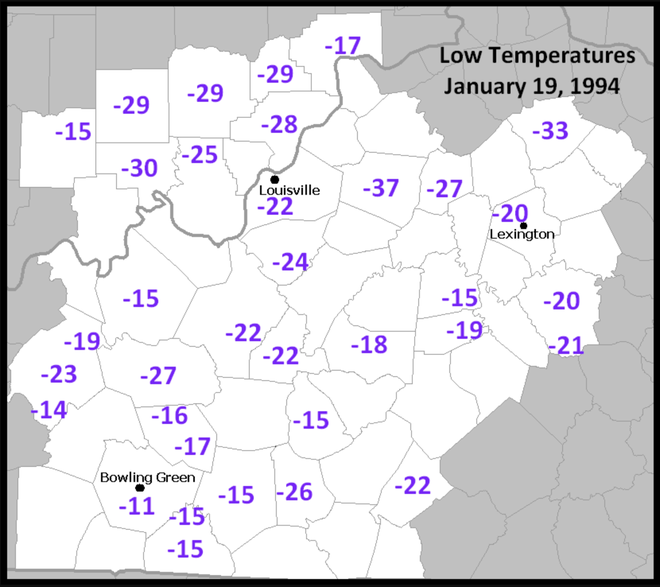 Belski's Blog Anniversary of Kentucky and Indiana's coldest day