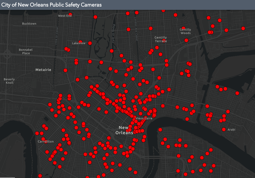 New Map Shows New Orleans Crime Camera Locations After City Loses Fight   Screen Shot 2020 04 09 At 11 55 06 Am 1586451360 