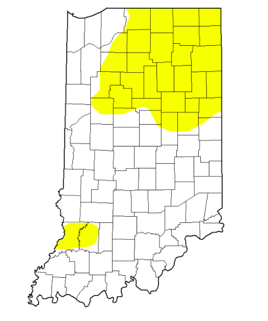 Indiana Drought Map