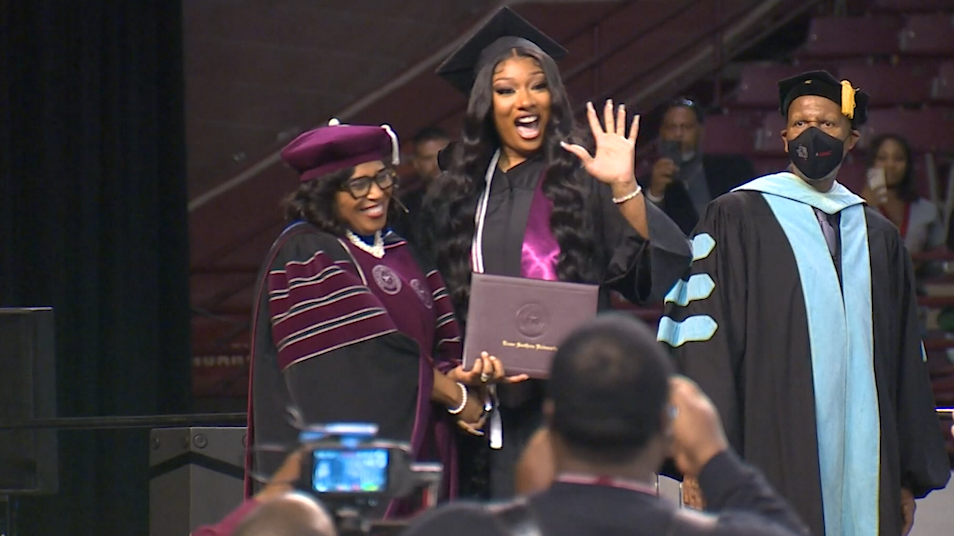 Megan Thee Stallion celebrates college graduation