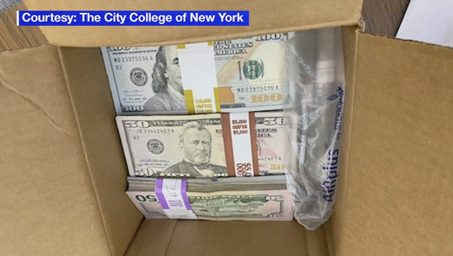 mystery donor sends box full of cash to nyc college