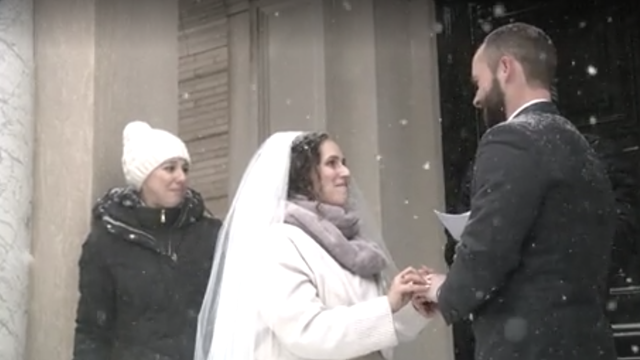 White wedding: Rhode Island couple ties the knot in the middle of a blizzard - Vimarsana News