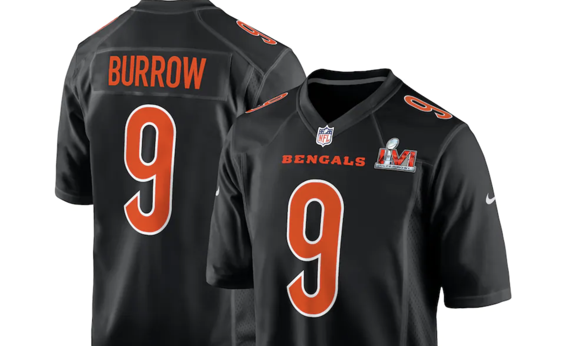 Nike, Shirts, Nike Nfl Rookie Joe Burrow Cincinnati Bengals Black Jersey  Mens Size Xl New