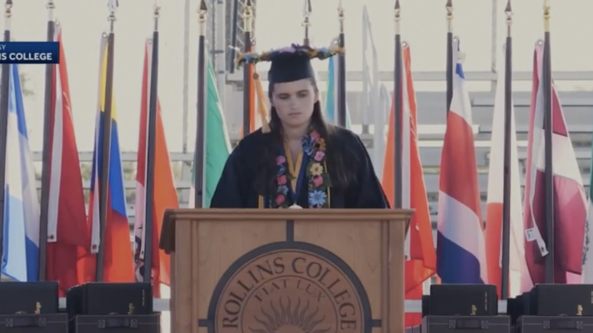 Rollins College graduation speech by valedictorian with autism