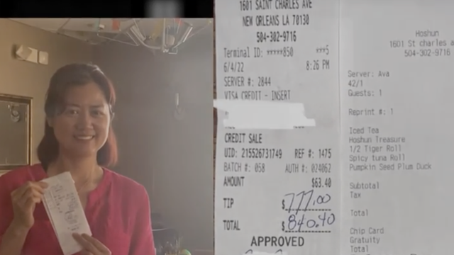 Waitress who got a $777 tip donates it all to her church - Vimarsana News