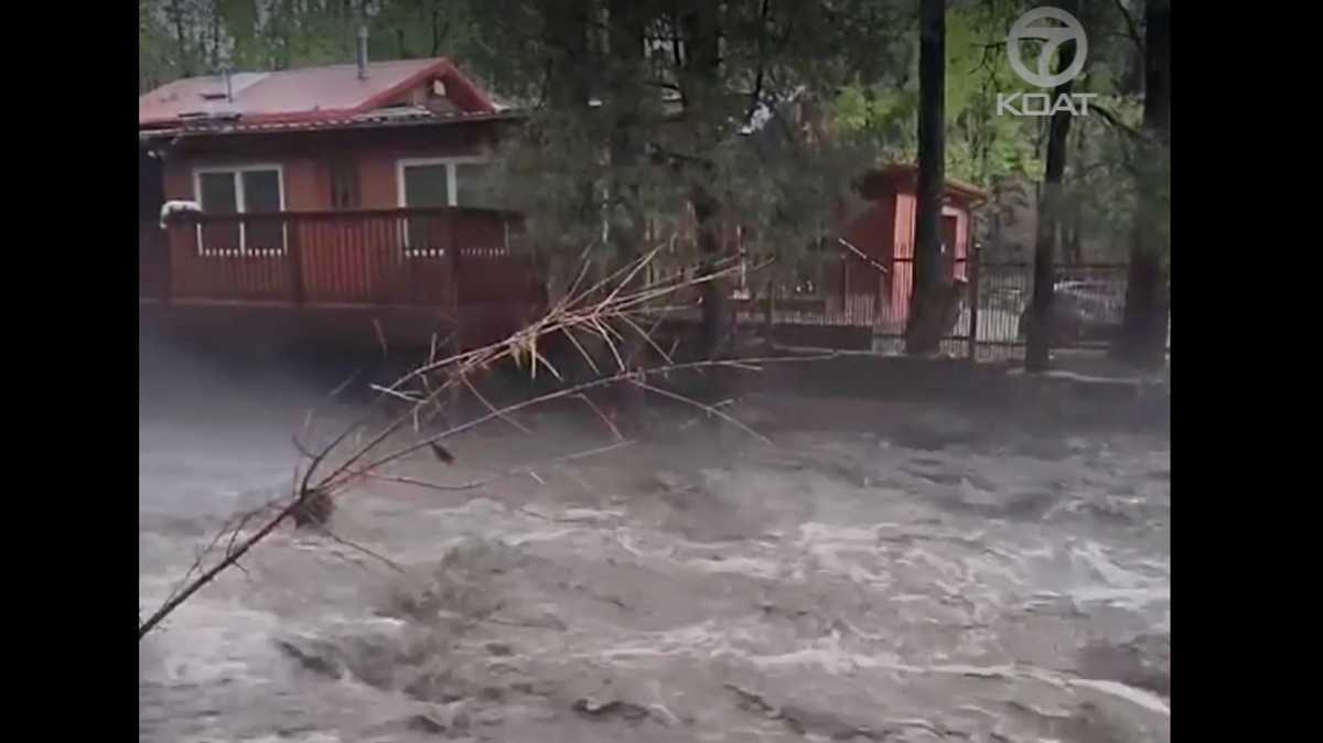 Watch: Flash flooding tears through New Mexico neighborhood