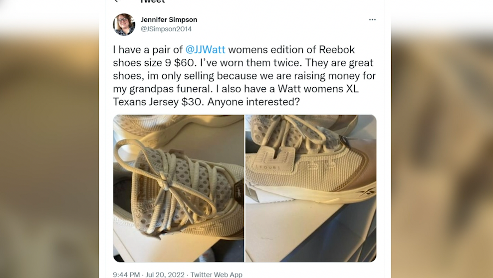 JJ Watt offers to help fan pay for grandfather's funeral so she