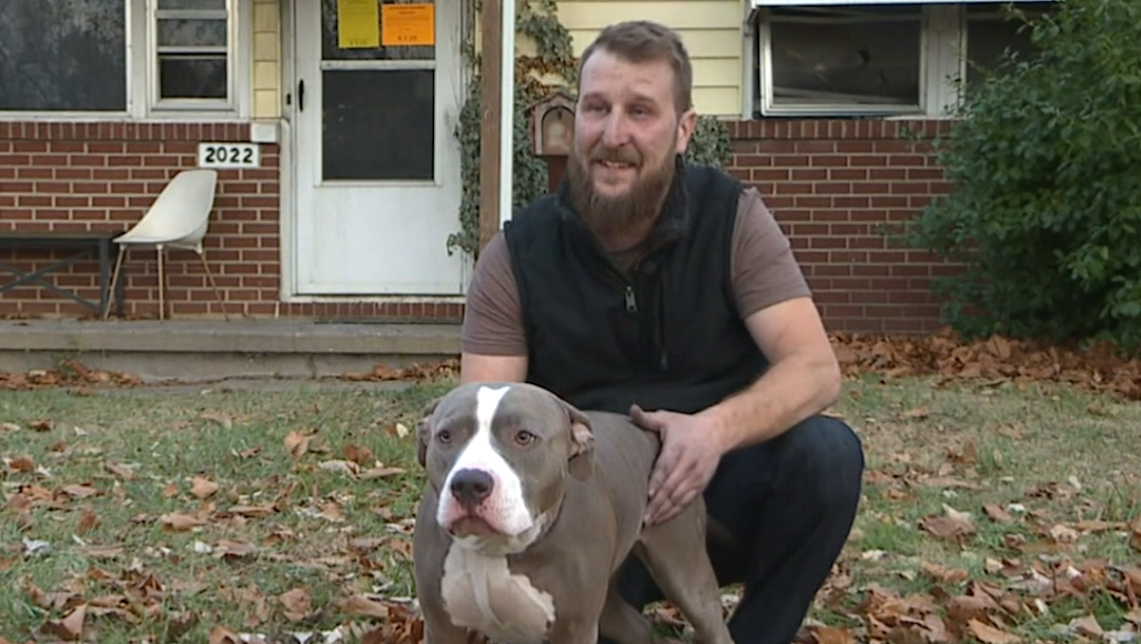 WATCH: Man credits his dog for saving his life during house fire