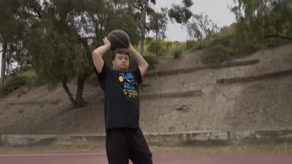 Man with Down syndrome goes viral for his basketball skills