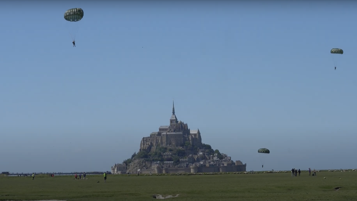  Florida lawmaker joins commemorative parachute jump at Normandy