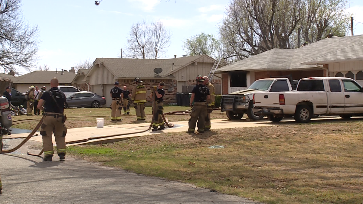 Elderly resident escapes to safety as OKC home erupts in flames