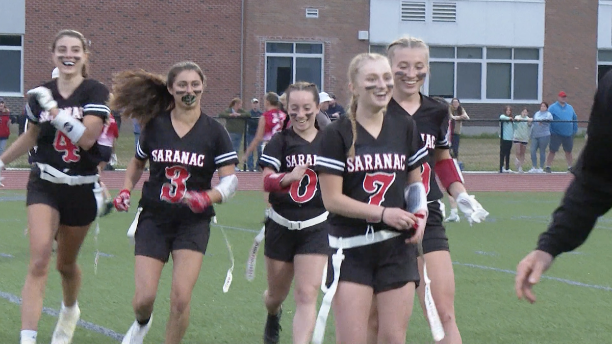 Saranac High School girls' flag football finishes regular season undefeated