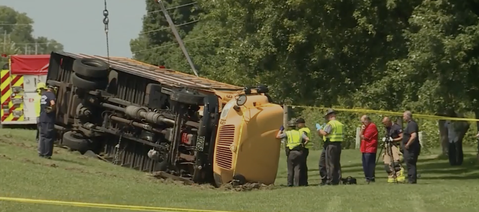 1 Child Dead, 23 Injured After Ohio School Bus Crash With Minivan