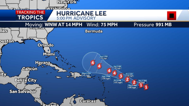 Tropical Storm Lee | Latest maps, spaghetti models and paths - Vimarsana News