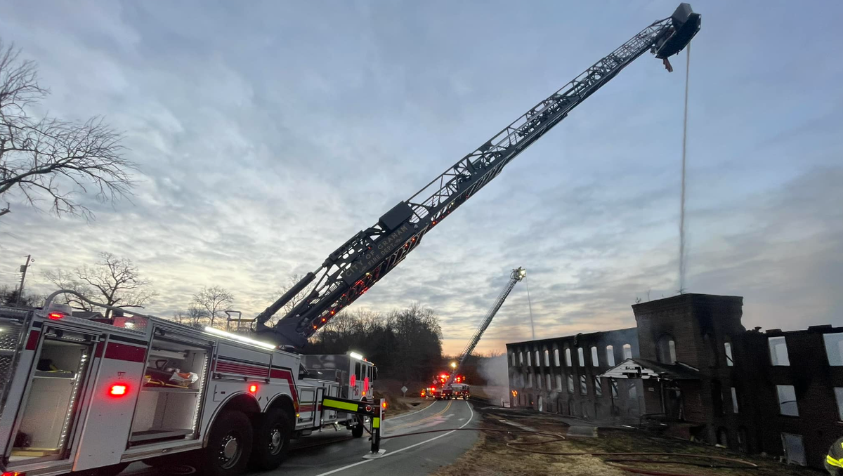 NC: PHOTOS: Graham Fire Deparment on the scene of Carolina Mill Road fire