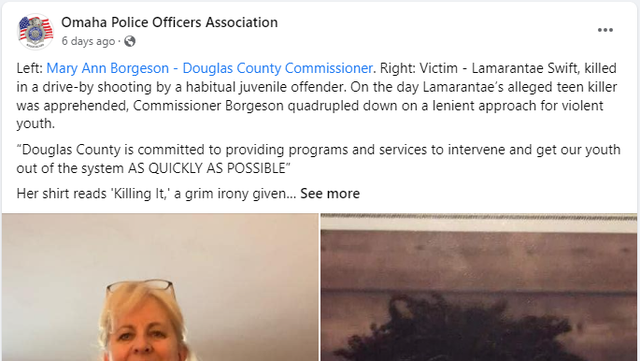 Douglas County commissioner says police union's social media post goes too far - Vimarsana News