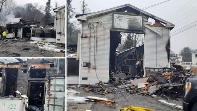 Building housing Twin Town Glass, Knight Archery destroyed in fire - Vimarsana News
