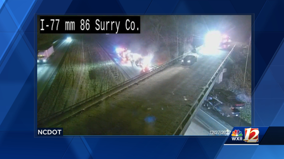 North Carolina: Officials on scene of vehicle fire in Surry County