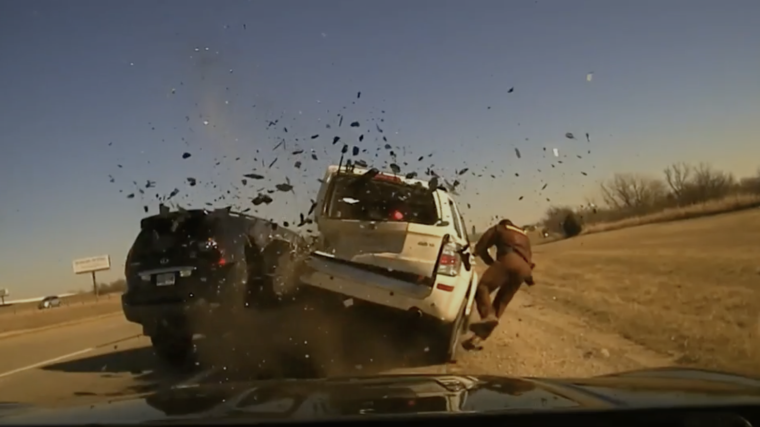 Oklahoma trooper thrown to ground as vehicle hits one he'd pulled over - Vimarsana News