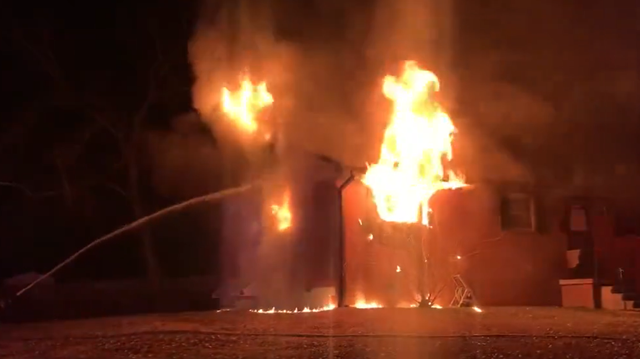 North Carolina: Crews working to put out house fire on Caledonia Drive