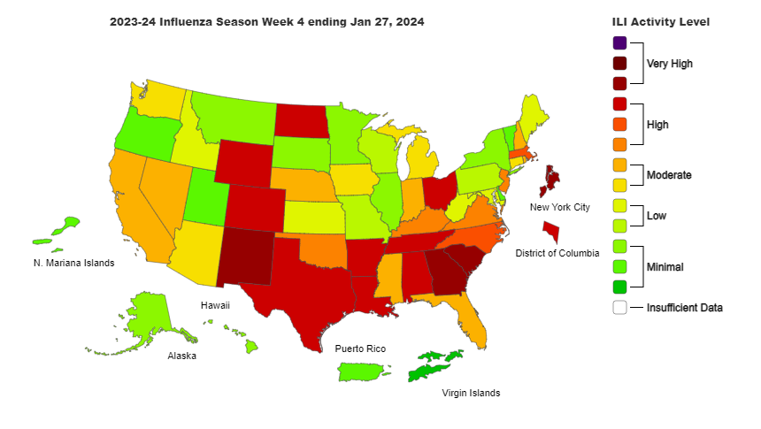 Alabama Out Of Highest Flu Case Category As Emergency Room Visits Drop