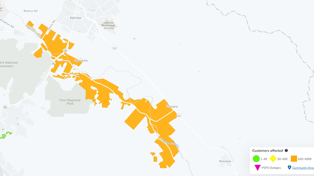 More than 2,000 customers without power in Salinas, PG&E says - Vimarsana News