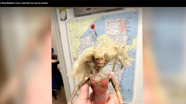 Diver finds Barbie in river, viral doll now up for auction - Vimarsana News