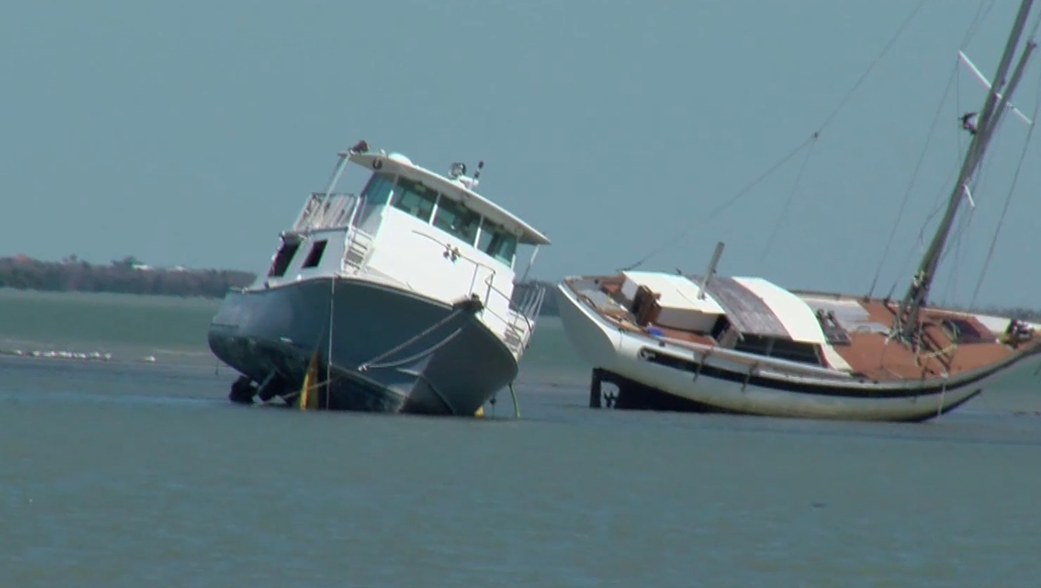 FWC to remove derelict sailboat and yacht from Captiva Bay