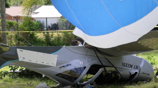 2 taken to trauma center after plane falls into Hillsborough yard - Vimarsana News