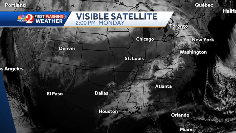 live satellite view of eclipse