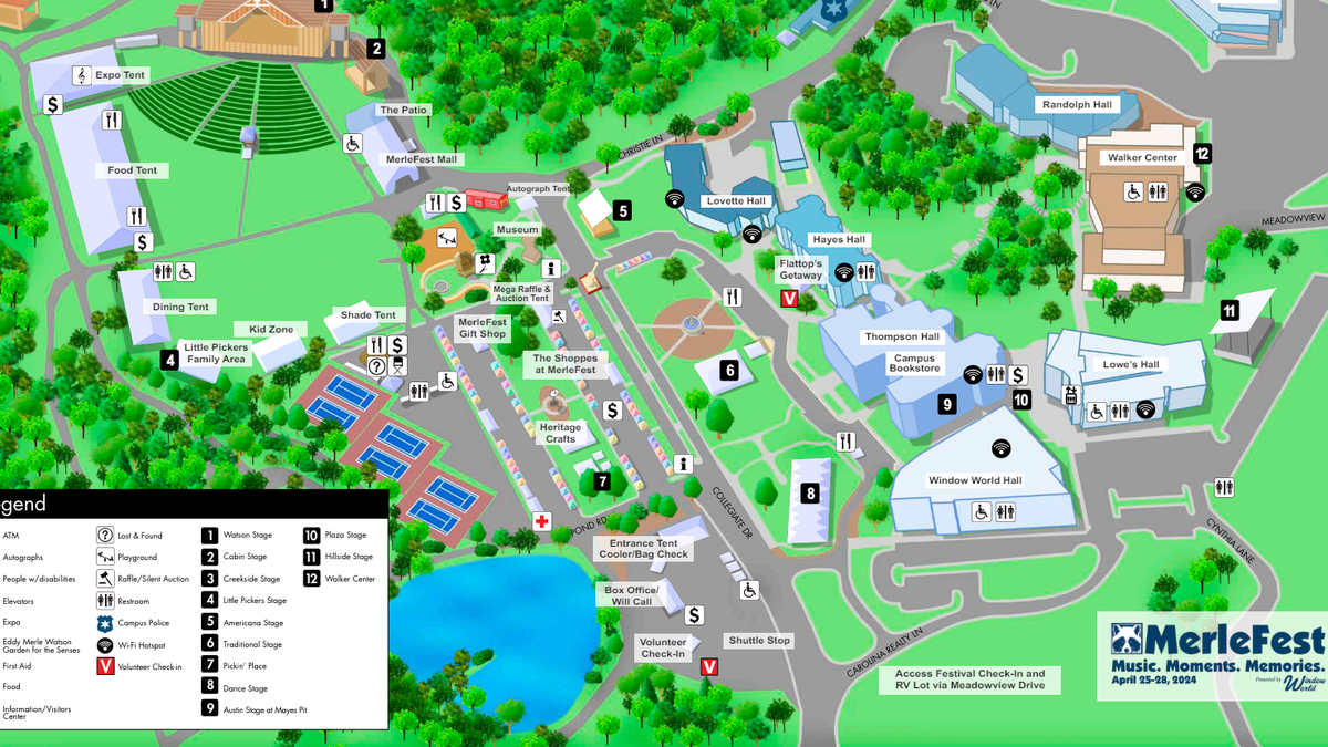 North Carolina MerleFest Music Festival 2024 Parking and traffic