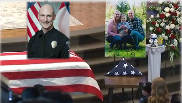 North Carolina: Fallen police officer's wife gives moving tribute to husband during memorial - Vimarsana News