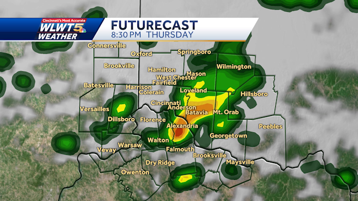 Hour by hour: When rain, storms move through the Cincinnati area Thursday
