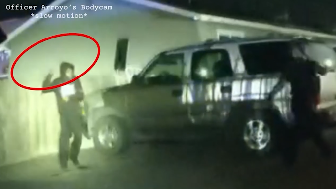 Turlock PD release video of officers shooting suspect holding up plastic