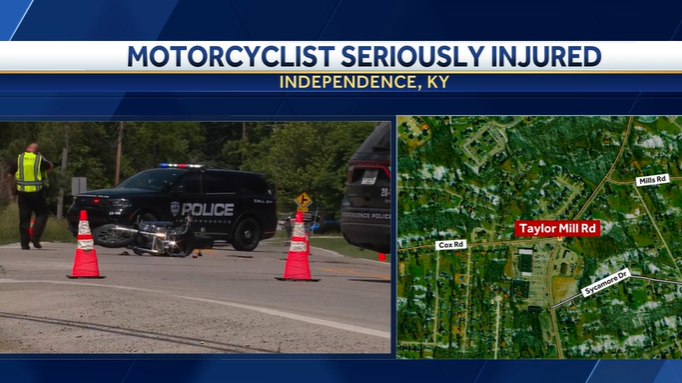 20-year-old seriously injured after motorcycle crash in Kenton County