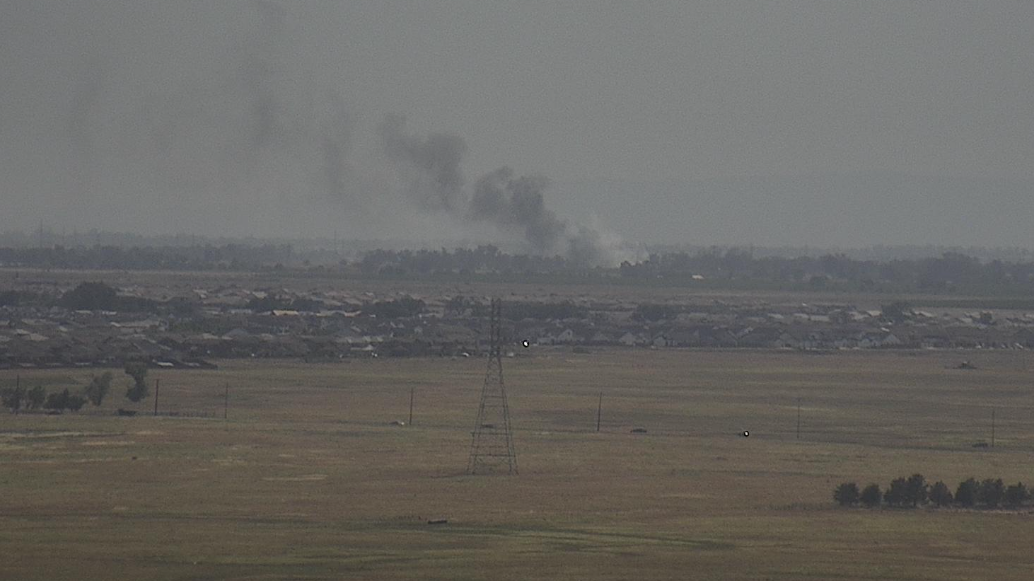 Grass on fire in Elverta on Monday afternoon - Vimarsana News
