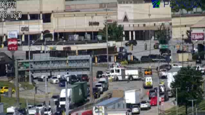 Four-vehicle crash blocks traffic on Route 30 in York County, Pa.