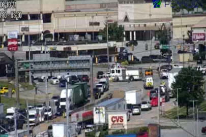 Four-vehicle crash blocks traffic on Route 30 in York County, Pa.