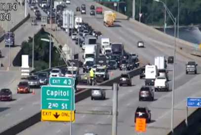 Severe backup after crash on Interstate 83 in Dauphin County, Pa.