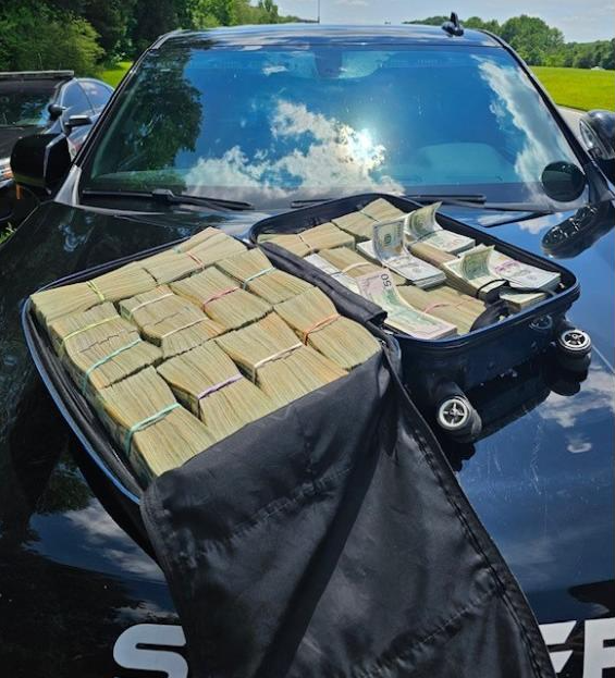 over $420,000 in illicit u.s. currency seized during traffic stop in iredell county.