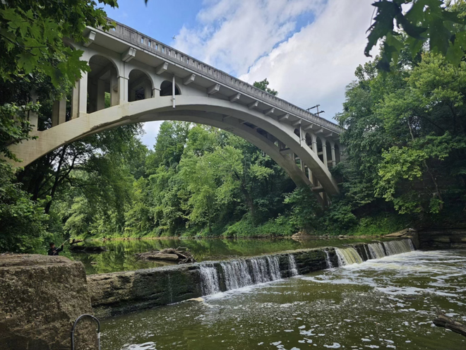 an image of the current glenmill park dam