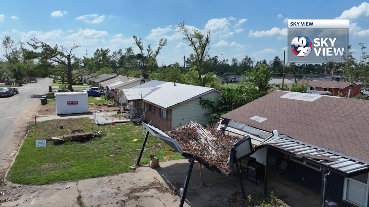 DRONE VIDEO: Rogers still recovering from May's deadly storm