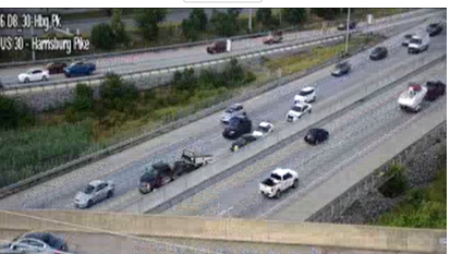 Police respond to a crash incident on US 30 in Lancaster County