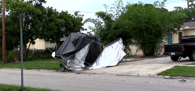 Storm damage in Brevard County