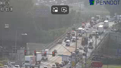 Crash blocks lanes of traffic on Route 30 in York County, Pa.