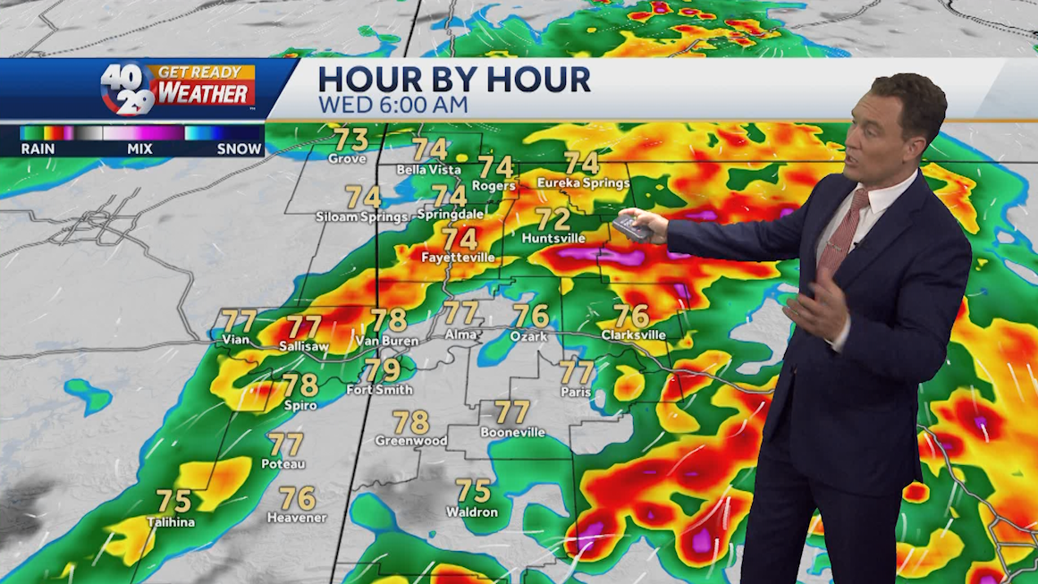 When rain chances will come