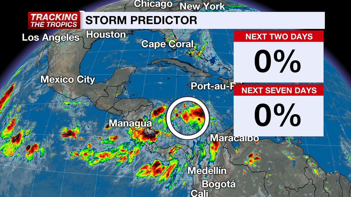 National Hurricane Center drops odds to zero for wave in the Caribbean