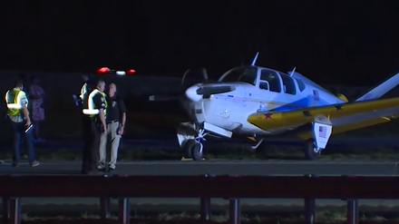 North Carolina: Plane lands on Interstate 840 in Greensboro