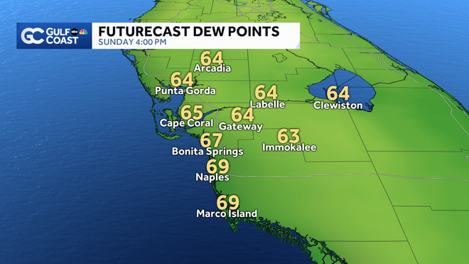 futurecast dew points