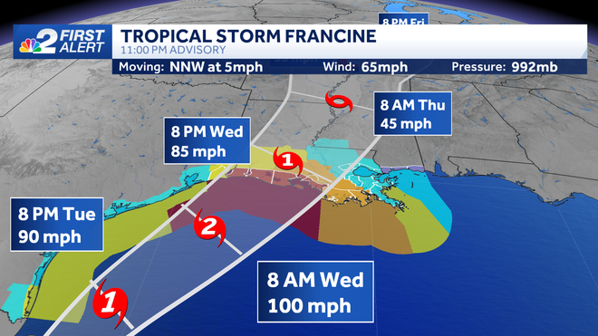 tropical storm francine